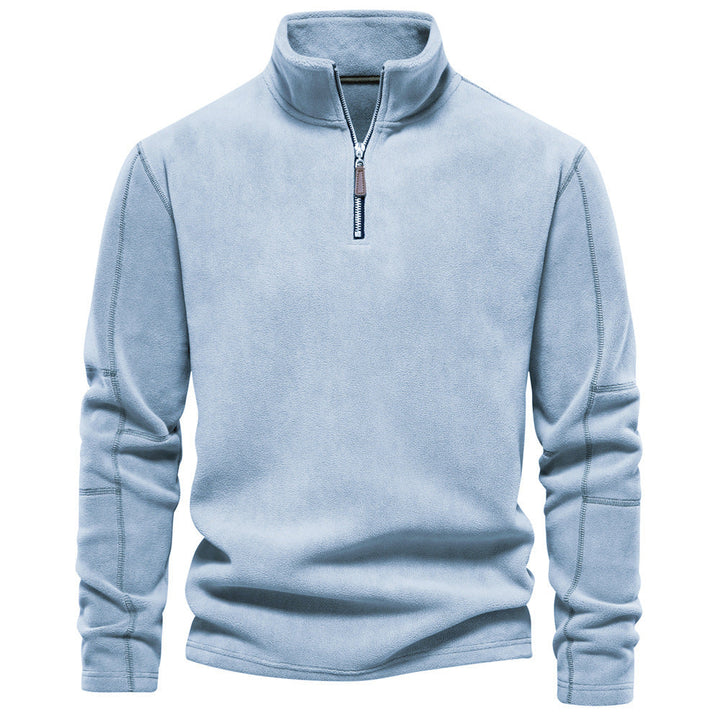 Men's Half-Zip Thermal Sweater - Warm Winter Crew