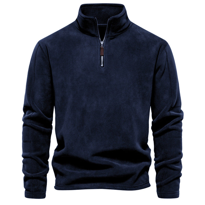 Men's Half-Zip Thermal Sweater - Warm Winter Crew