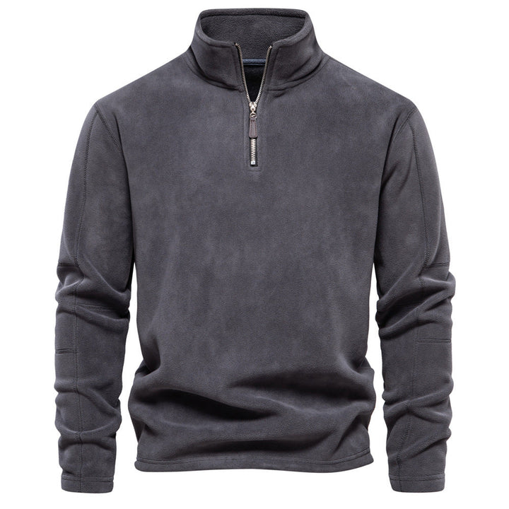 Men's Half-Zip Thermal Sweater - Warm Winter Crew
