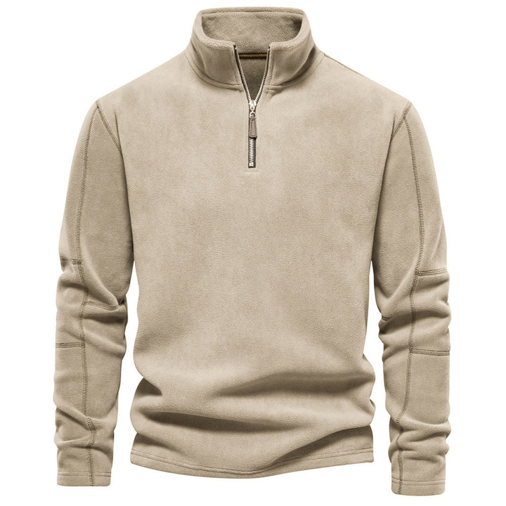 Men's Half-Zip Thermal Sweater - Warm Winter Crew