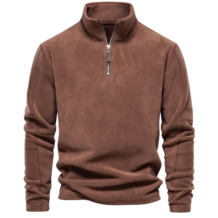 Men's Half-Zip Thermal Sweater - Warm Winter Crew