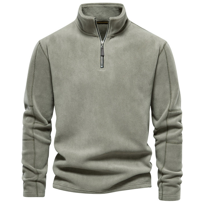 Men's Half-Zip Thermal Sweater - Warm Winter Crew
