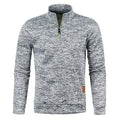 Men's Half Zip Turtleneck Sweater - Warm Winter Knit