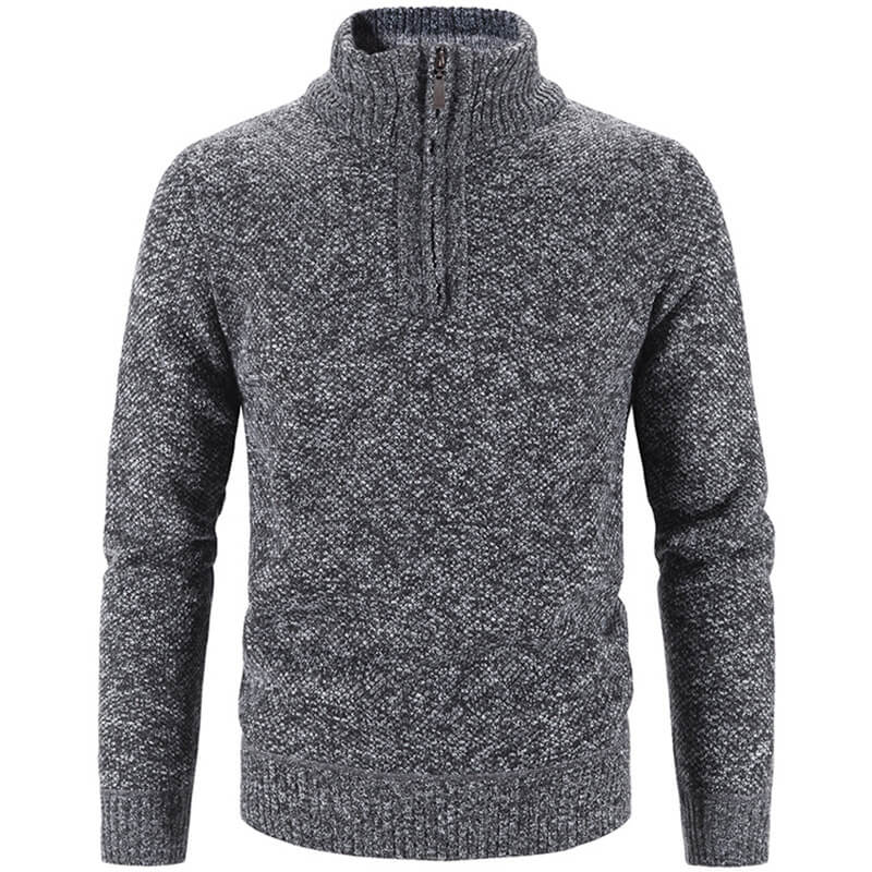 Men's Heavy Fleece Sweatshirt - Warm & Soft - Dark Grey