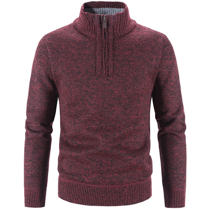 Men's Heavy Fleece Sweatshirt - Warm & Soft - Red