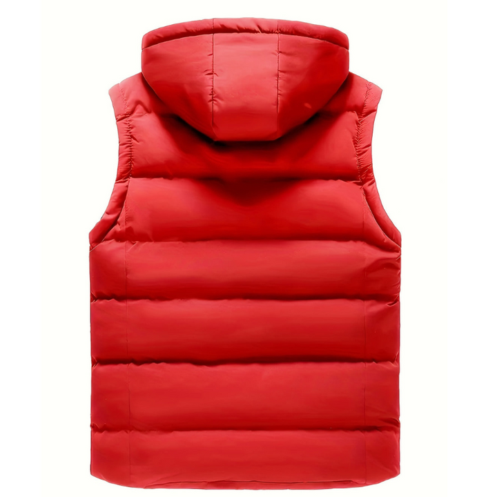Men's Hooded Puffer Vest - Lightweight Winter Warmth