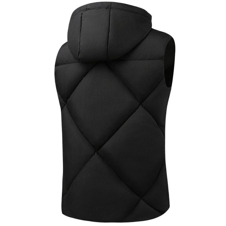 Men's Hooded Puffer Vest - Lightweight Winter Warmth