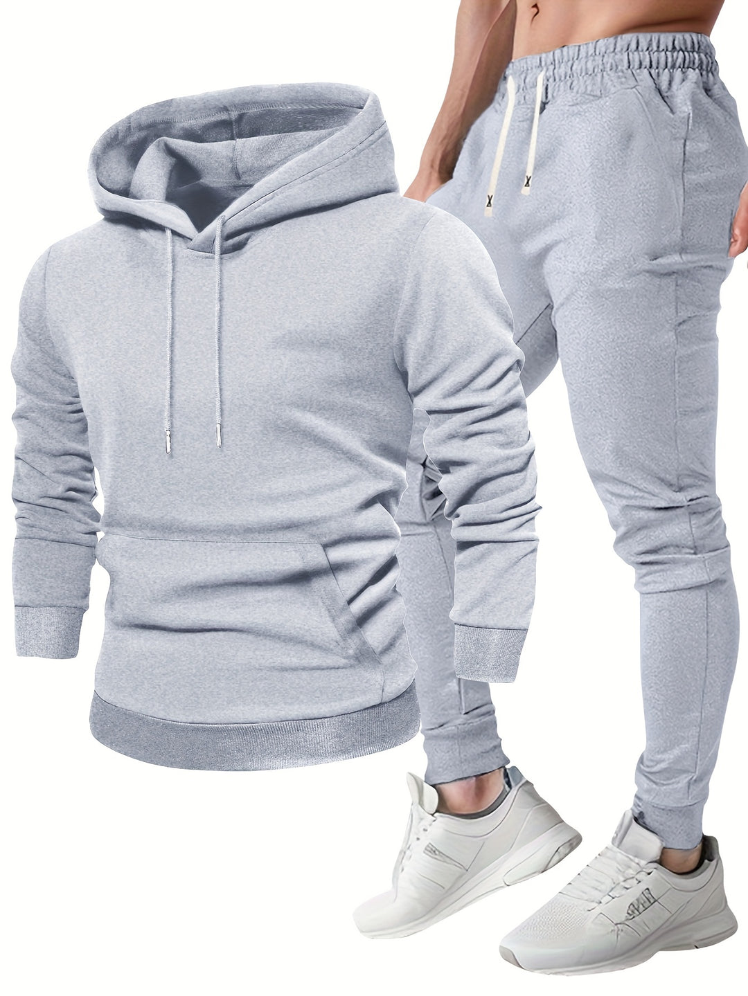Men's Hoodie & Joggers Set - Casual Comfort