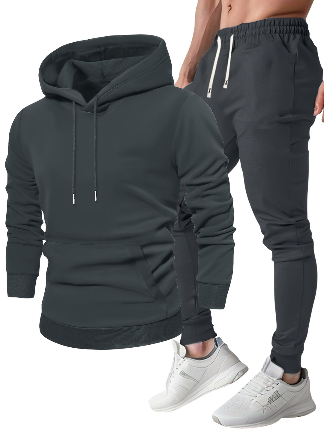 Men's Hoodie & Joggers Set - Casual Comfort