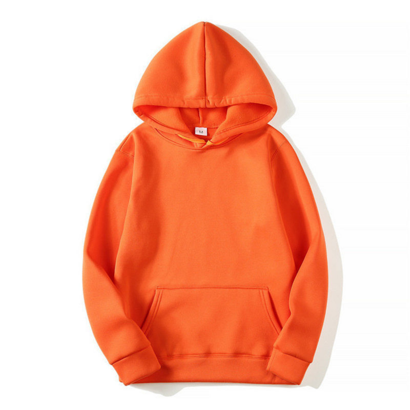 Men's Hoodie Sweatshirt - Comfort Fit - Orange