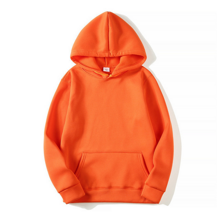 Men's Hoodie Sweatshirt - Comfort Fit - Orange