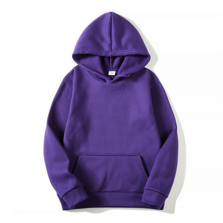 Men's Hoodie Sweatshirt - Comfort Fit - Purple