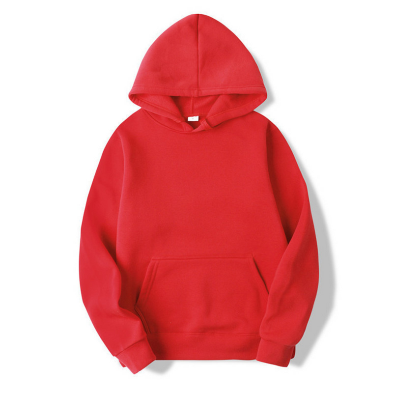 Men's Hoodie Sweatshirt - Comfort Fit - Red