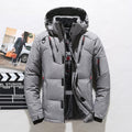 Men's Insulated Parka Jacket - Windproof Winter Coat with Hood
