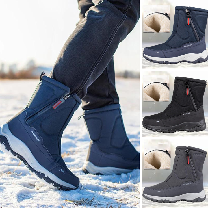 Men's Insulated Snow Boots - Waterproof Winter Footwear