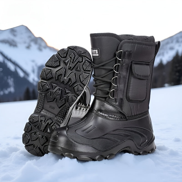 Men's Insulated Snow Boots - Waterproof Winter Hiking Shoes