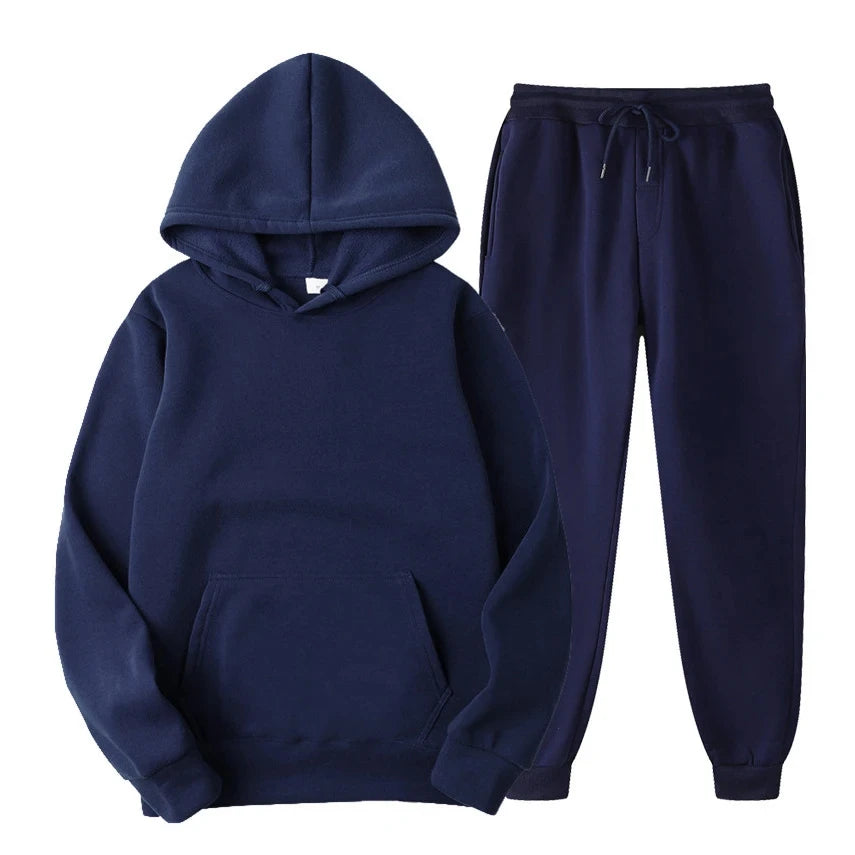 Men's Jogger Set - Relaxed Fit Comfort - Navy Blue