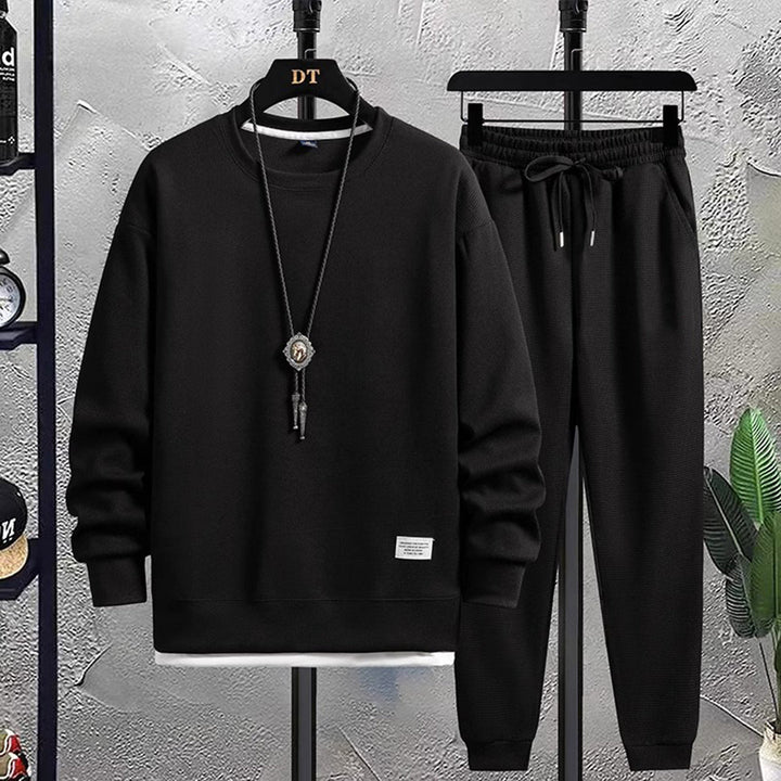 Men's Jogging Set - Comfortable Athletic Wear - Black