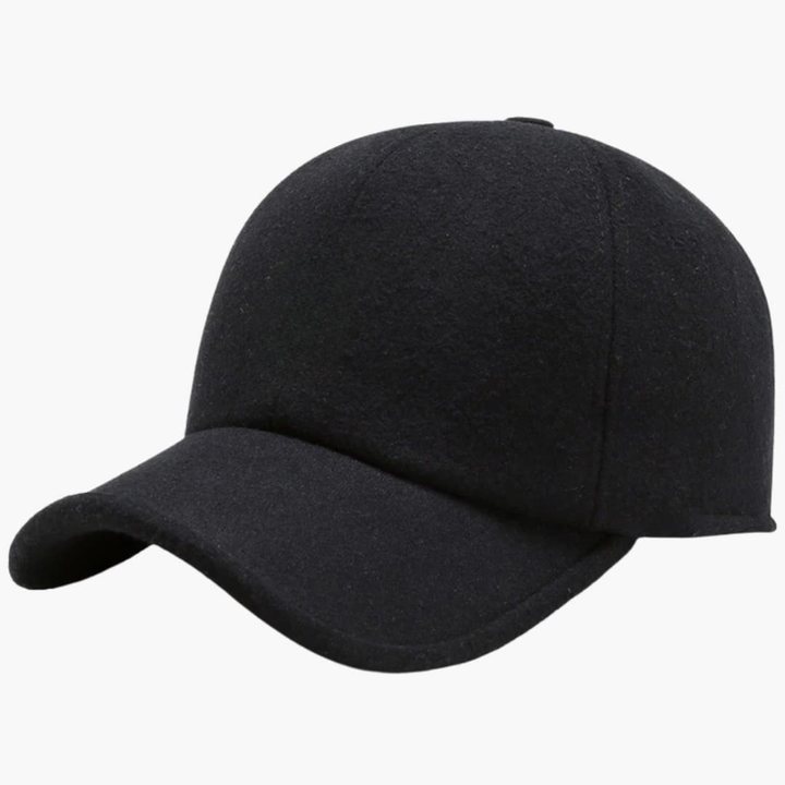 Men's Knit Winter Beanie - Warm Lined Casual Hat - Black