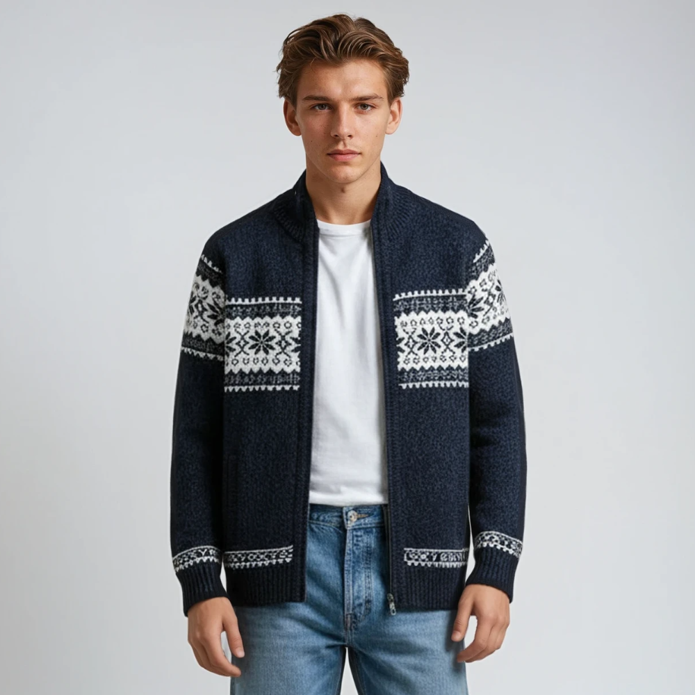 Men's Knit Zip Vest - Classic Warm Layer