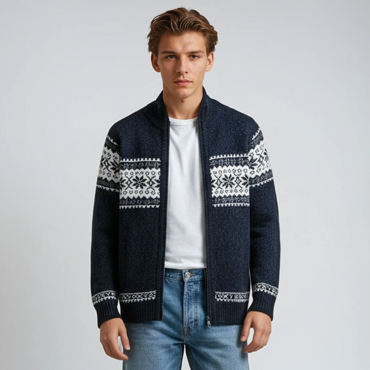 Men's Knit Zip Vest - Classic Warm Layer