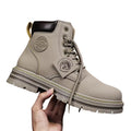 Men's Lace-Up Winter Boots - Waterproof Lug Sole