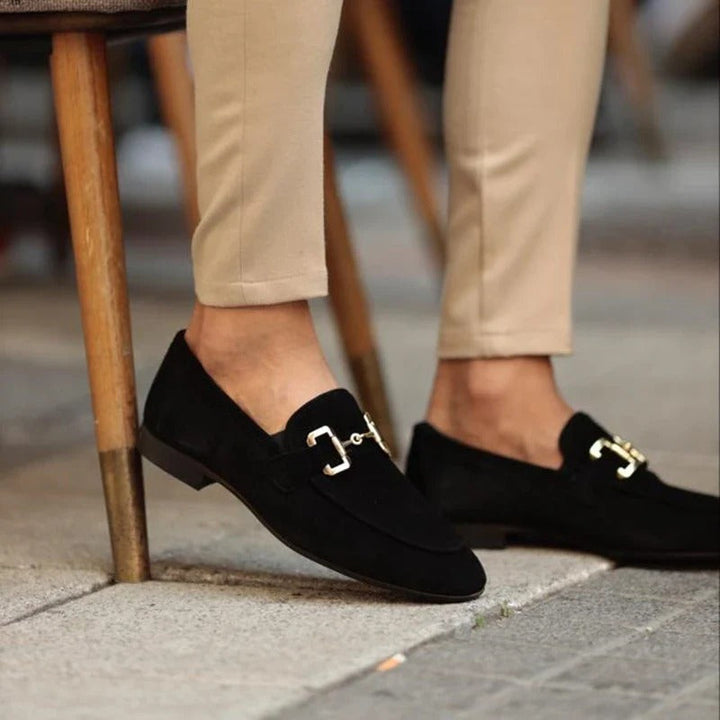 Men's Leather Loafers - Classic Slip-On Shoes