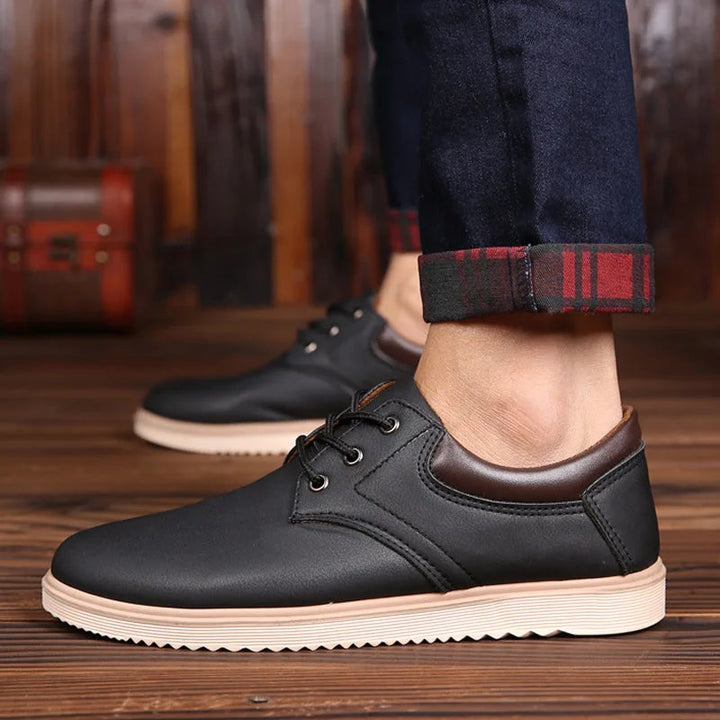 Men's Leather Oxford Shoes - Classic Formal Style