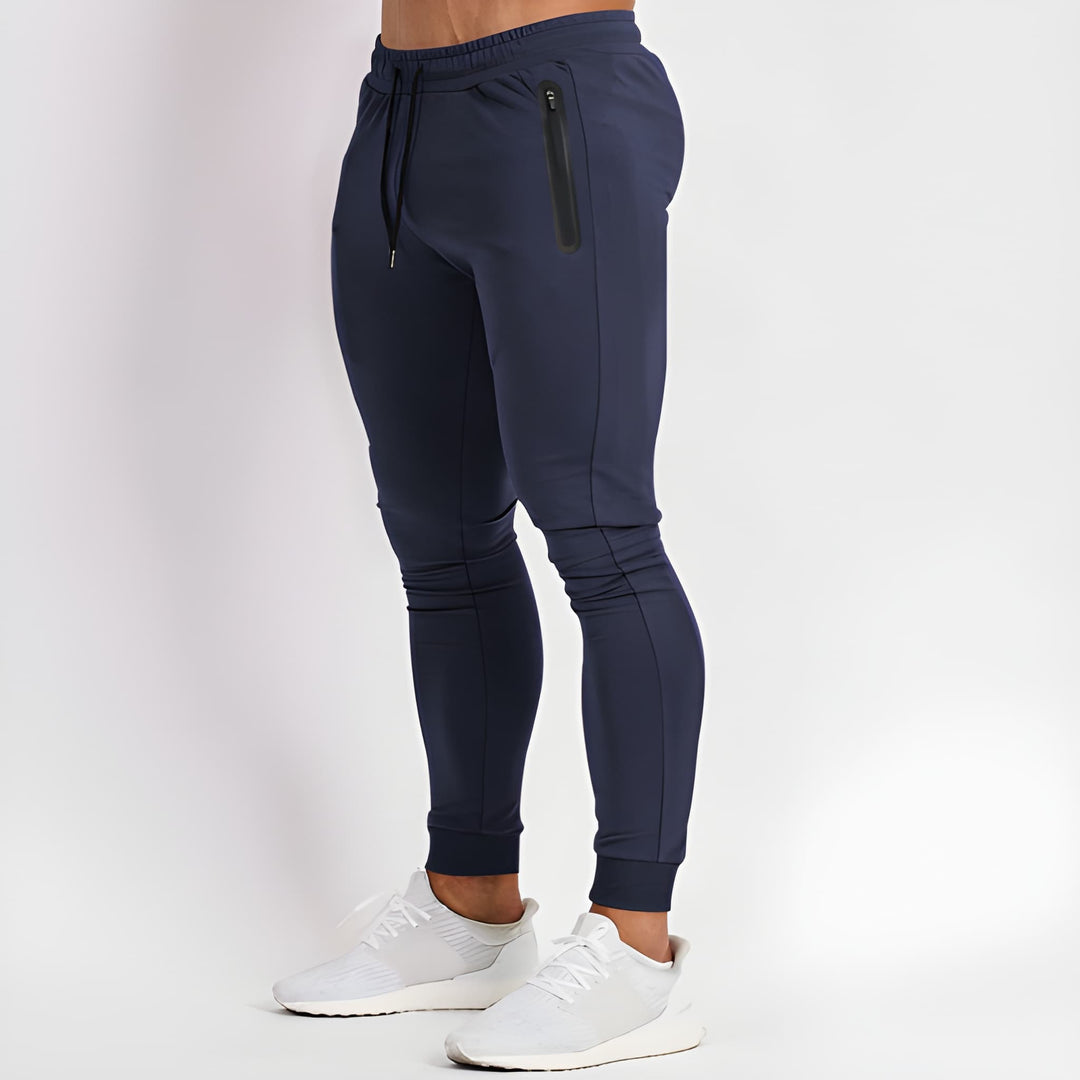 Men's Lightweight Athletic Shorts - Quick-Dry Slim Fit - Blue
