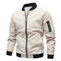 Men's Lightweight Bomber Jacket - Windproof Casual Zip Jacket