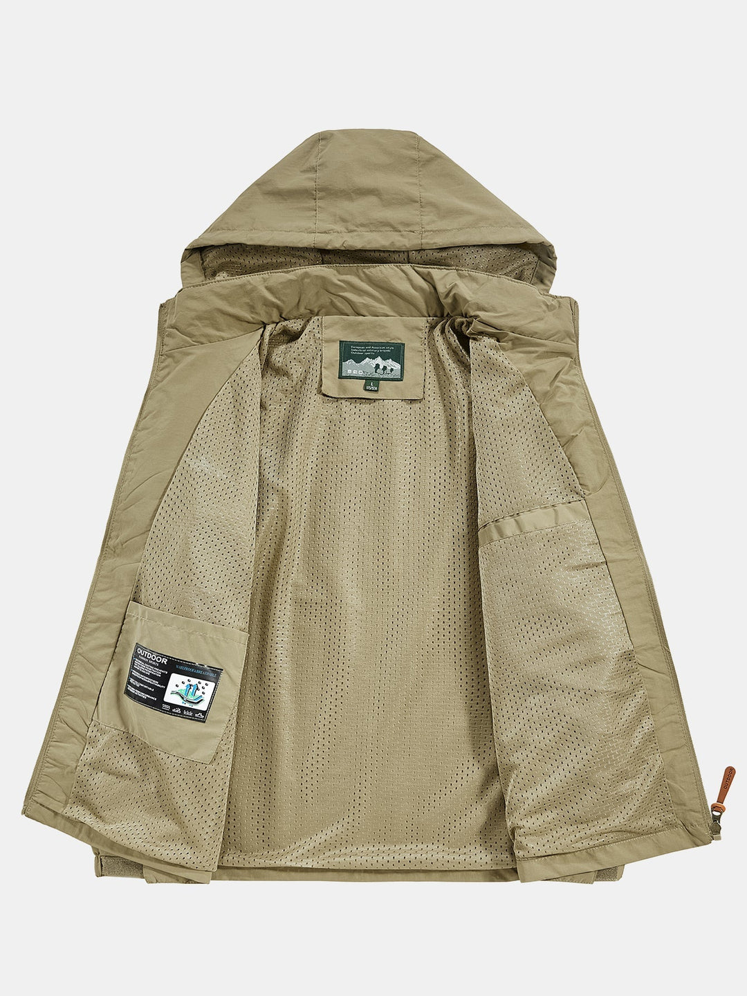 Men's Lightweight Nylon Windbreaker Jacket with Detachable Hood – Rela