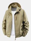 Men's Lightweight Nylon Windbreaker Jacket with Detachable Hood – Rela