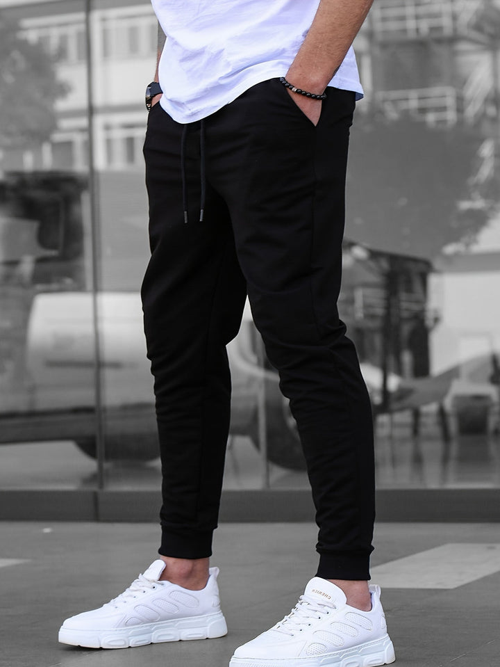 Men's Lightweight Slim-Fit Athletic Shorts - Breathable - Black