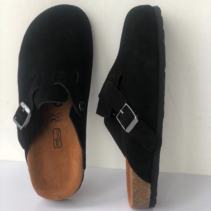 Men's Lightweight Slippers - Soft Sole Comfort Shoes - Black