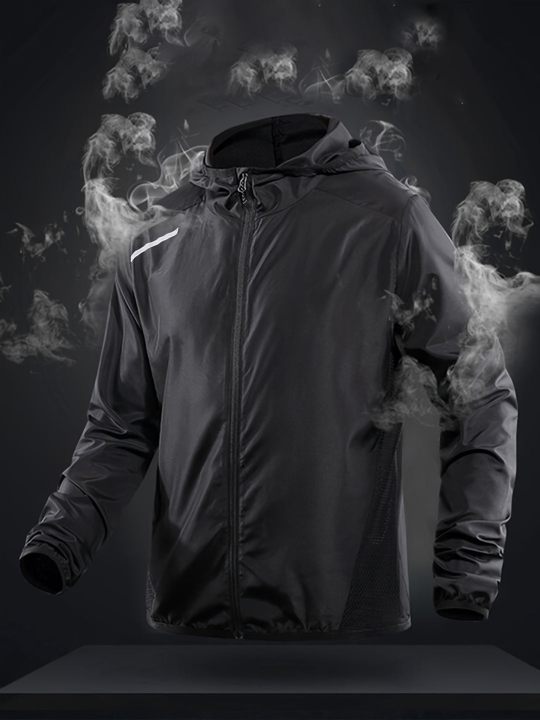 Men's Lightweight Windbreaker Jacket - Reflective & Breathable