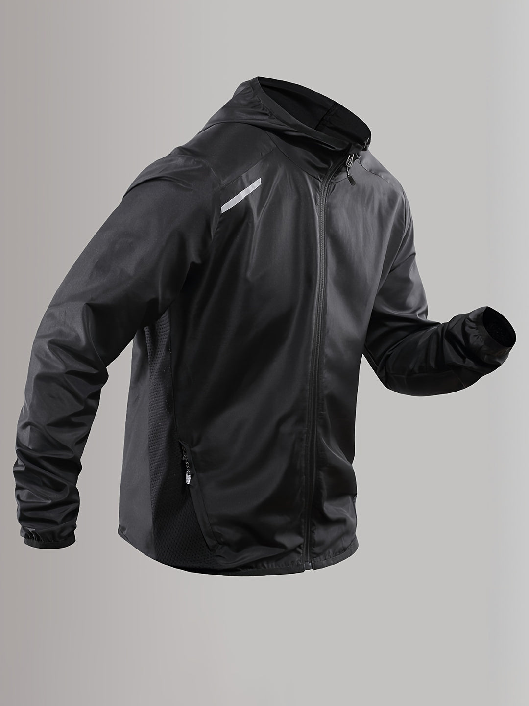 Men's Lightweight Windbreaker Jacket - Reflective & Breathable