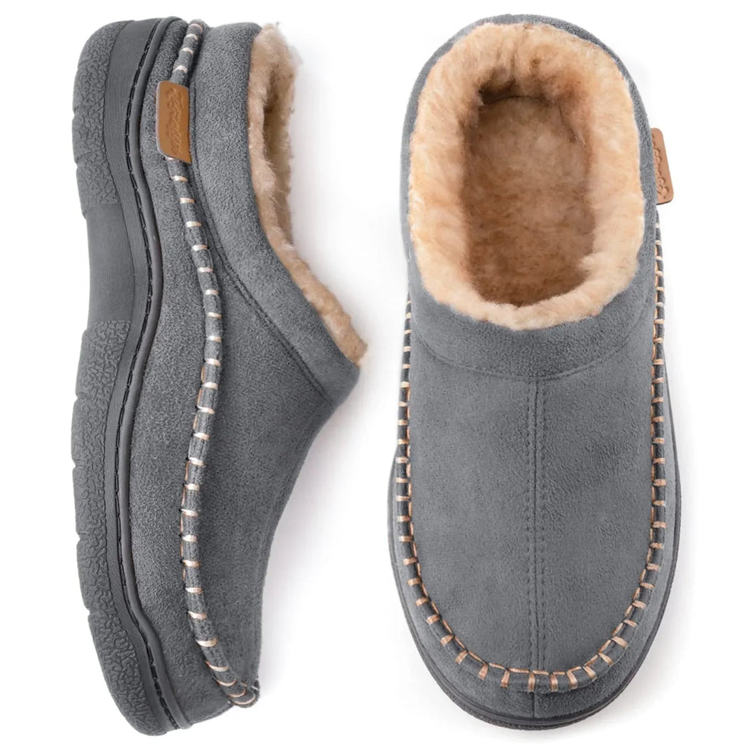 Men's Loafers - Soft Comfort Slip-On Shoes - Grey