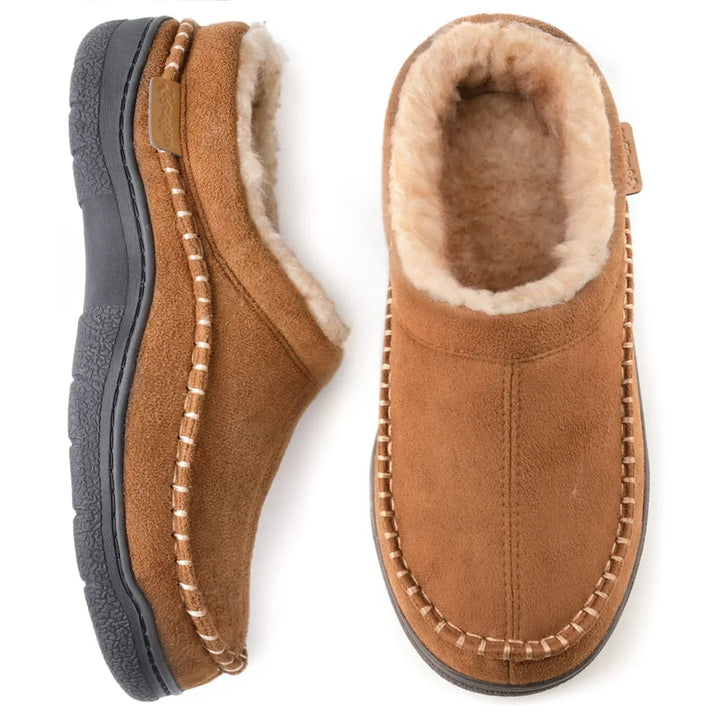 Men's Loafers - Soft Comfort Slip-On Shoes - Khaki