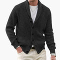 Men's Long Sleeve Cardigan - Classic Winter Knit