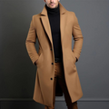 Men's Long Winter Coat - Tailored Formal Style