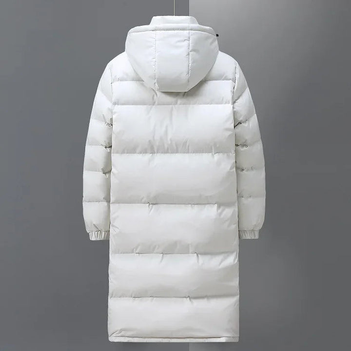Men's Long Winter Parka Jacket - Warm Hooded Outdoor Coat
