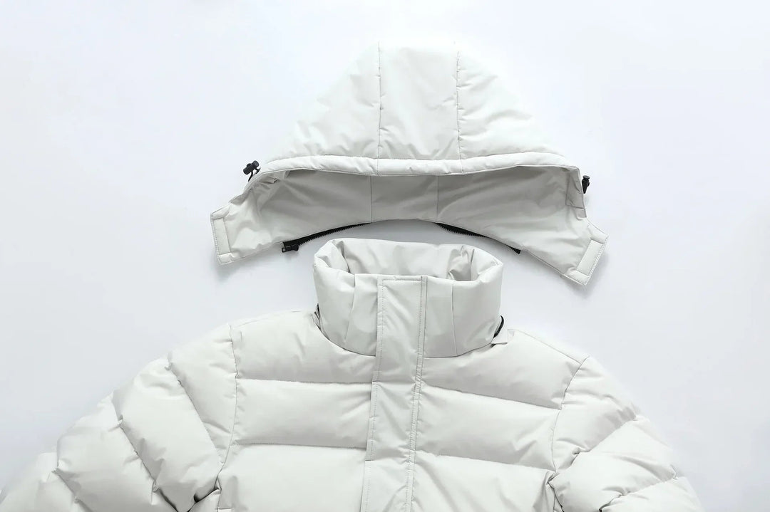 Men's Long Winter Parka Jacket - Warm Hooded Outdoor Coat