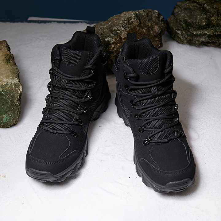 Men's Mid-Top Hiking Boots - Breathable Tactical Walking Shoes