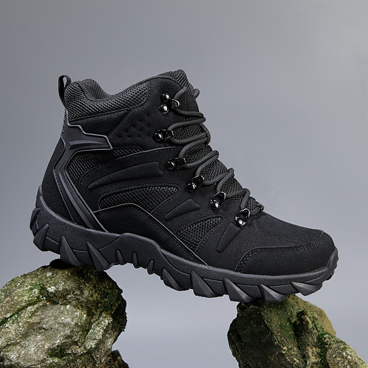 Men's Mid-Top Hiking Boots - Breathable Tactical Walking Shoes