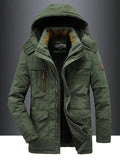 Men's Military Jacket - Army Green Winter Coat