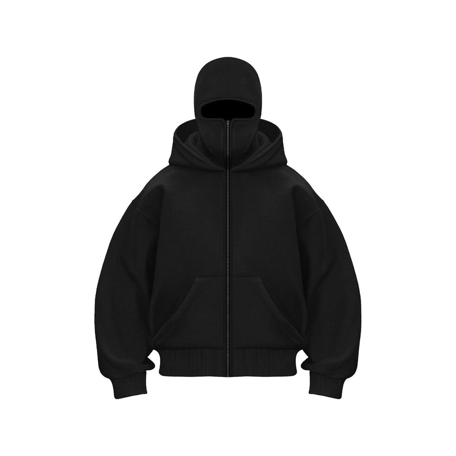 Men's Oversized Hoodie with Zip - Streetwear