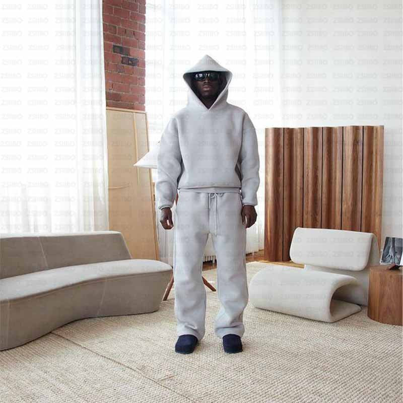 Men's Oversized Long Sleeve Set - Winter - Grey