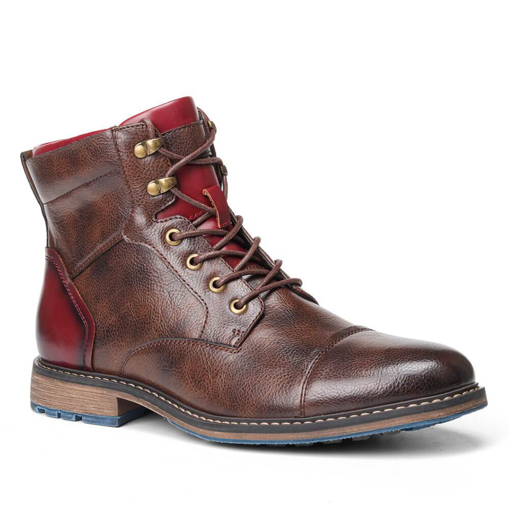 Men's Oxford Leather Dress Shoes - Classic Brown