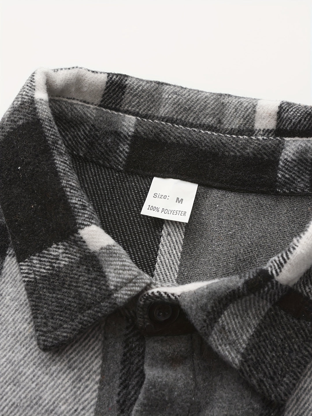 Men's Plaid Shirt Jacket - Classic Casual Overshirt