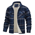 Men's Plaid Winter Jacket - Warm Quilted Lining
